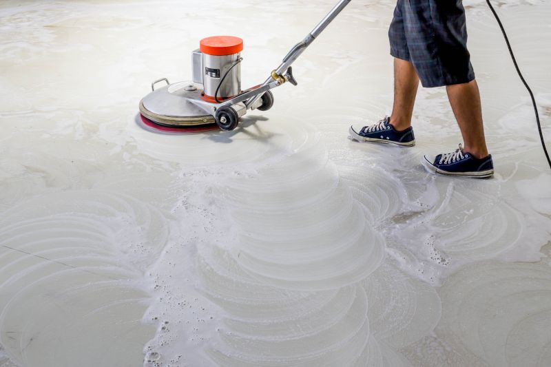 Industrial Floor Scrubbing